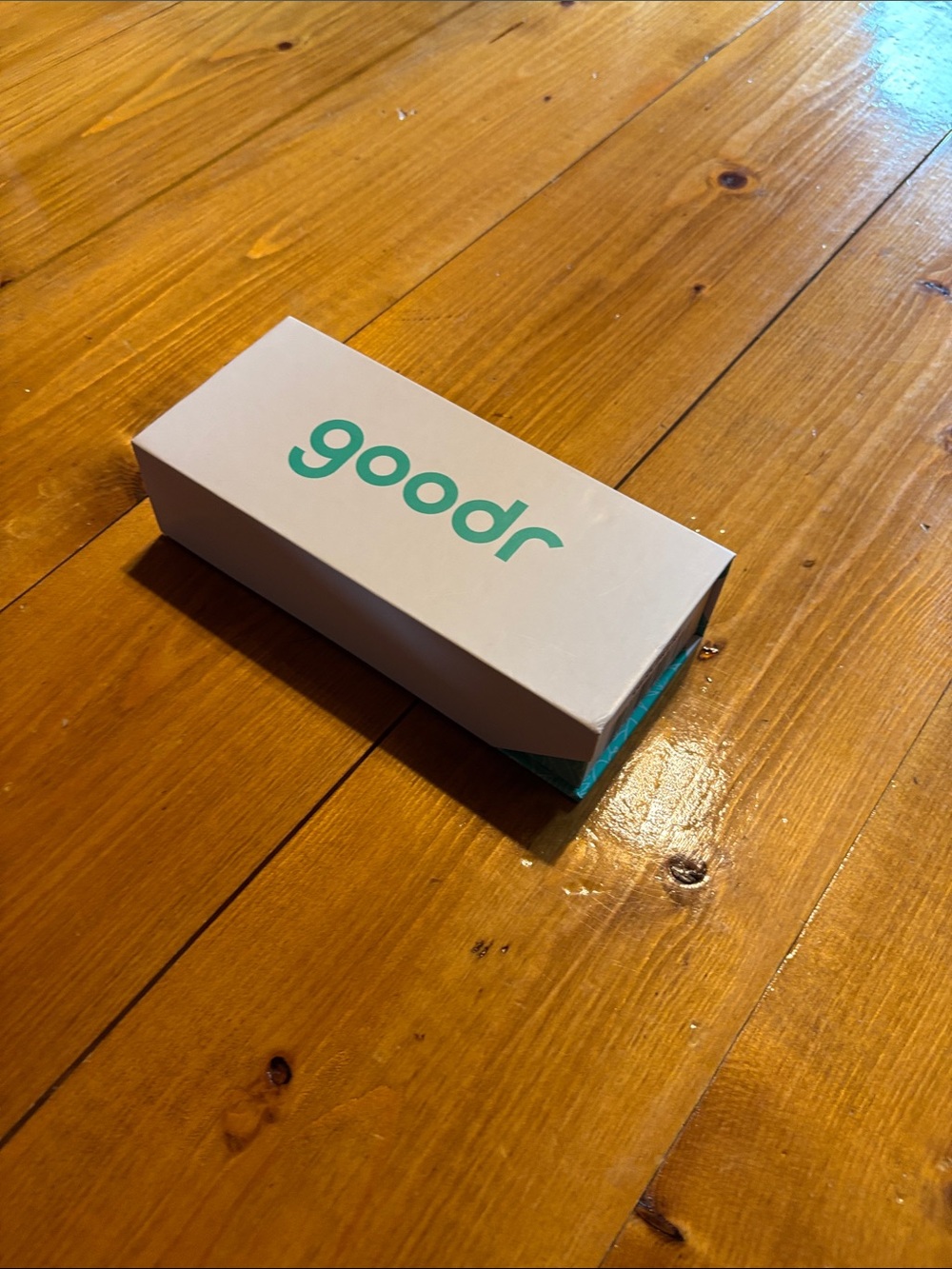 goodr Kids Sunglasses in white with purple  lens. Have never been worn before!